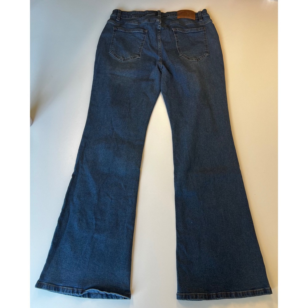 Cider Denim Women's Blue Flare Leg Jeans Comfort Stretch Casual Sz XL